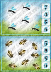 Дидактична гра  "Полічи комашок"