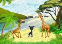 Дидактична гра  "Мама, тато та малюк. Тварини Африки"