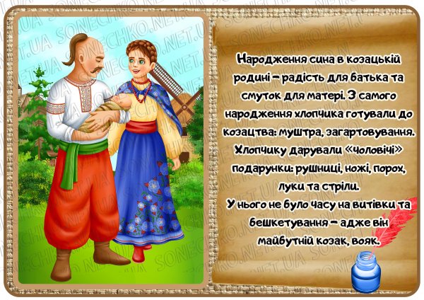 Демонстраційний матеріал "Цікаві факти про українських козаків"