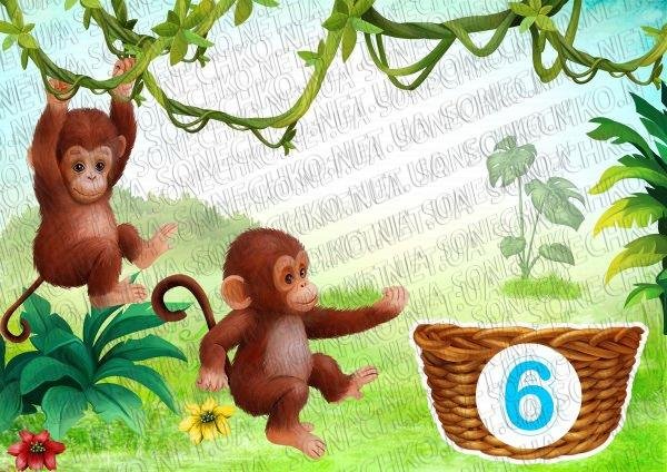 Дидактична гра "Банани для мавпочки"