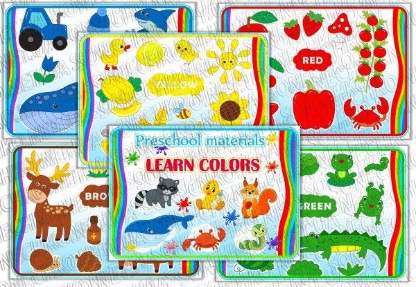Рreschool materials "Learn colors"