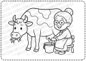 Веселі розмальовки для дітей "У бабусі на подвір'ї"