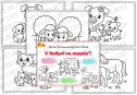 Веселі розмальовки для дітей "У бабусі на подвір'ї"