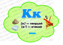 Навчальні матеріали "Перші кроки до читання. Літера К"