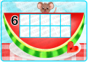 Дидактична гра з  ґудзиками "Кавунці-рахунці"