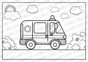 Веселі розмальовки для дітей "Транспорт"