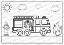 Веселі розмальовки для дітей "Транспорт"