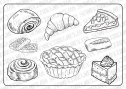 Веселі розмальовки для дітей "Хліб та хлібобулочні вироби"