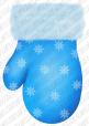 Аплікація "Зимова рукавичка"