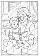 Веселі розмальовки "Бабуся, дідусь та онуки"