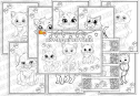 Веселі розмальовки для дітей "Кумедні котики"
