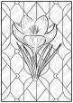 Вітражні розмальовки "Весняні квіти"