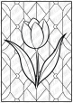 Вітражні розмальовки "Весняні квіти"