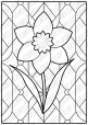 Вітражні розмальовки "Весняні квіти"