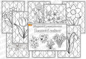 Вітражні розмальовки "Весняні квіти"