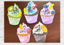 Аплікація "Фруктові капкейки"
