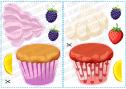 Аплікація "Фруктові капкейки"