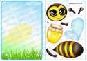 Аплікація "Працьовита бджілка"