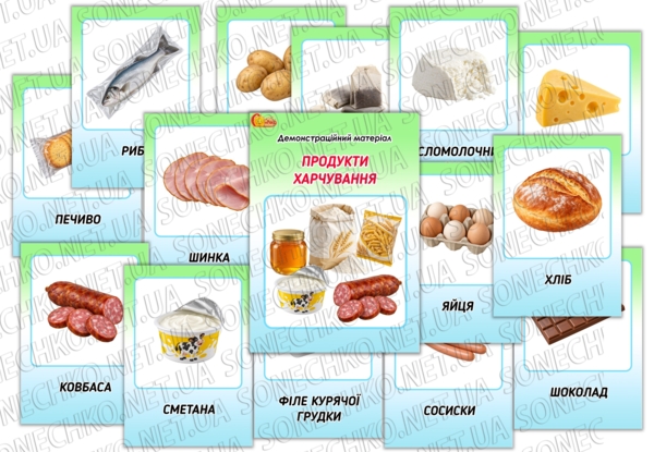 Демонстраційний матеріал "Продукти харчування"