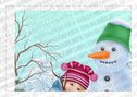 Матеріал для складання розповіді за картиною "Діти ліплять сніговика"